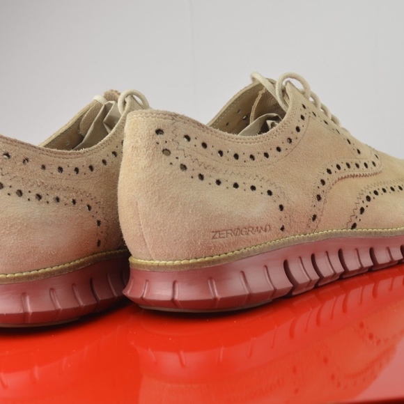 Cole Haan ZeroGrand Wingtip Suede Oxfords Shoes - Picture 5 of 8